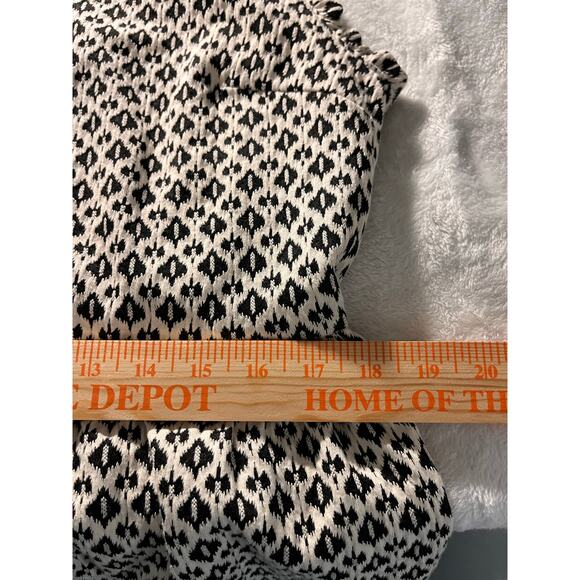 Xhilaration Black White Geometric Dress XL NWT Sleeveless Knit Zip Back - Picture 9 of 11